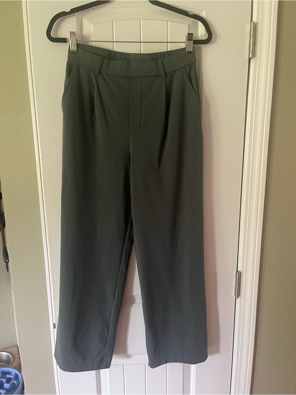 HALARA Olive Green Wide Leg High-Rise Pants